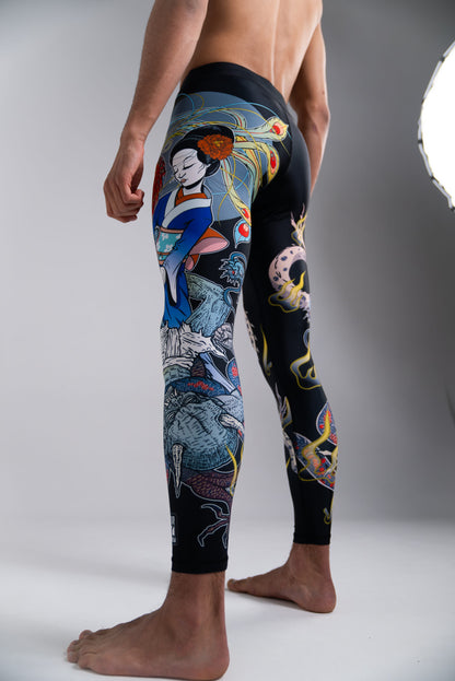 Meerkatsu Heavenly Footlock V2 Compression Spats | Premium BJJ No-Gi Gear