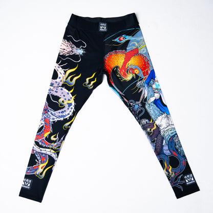 Meerkatsu Heavenly Footlock V2 Compression Spats | Premium BJJ No-Gi Gear
