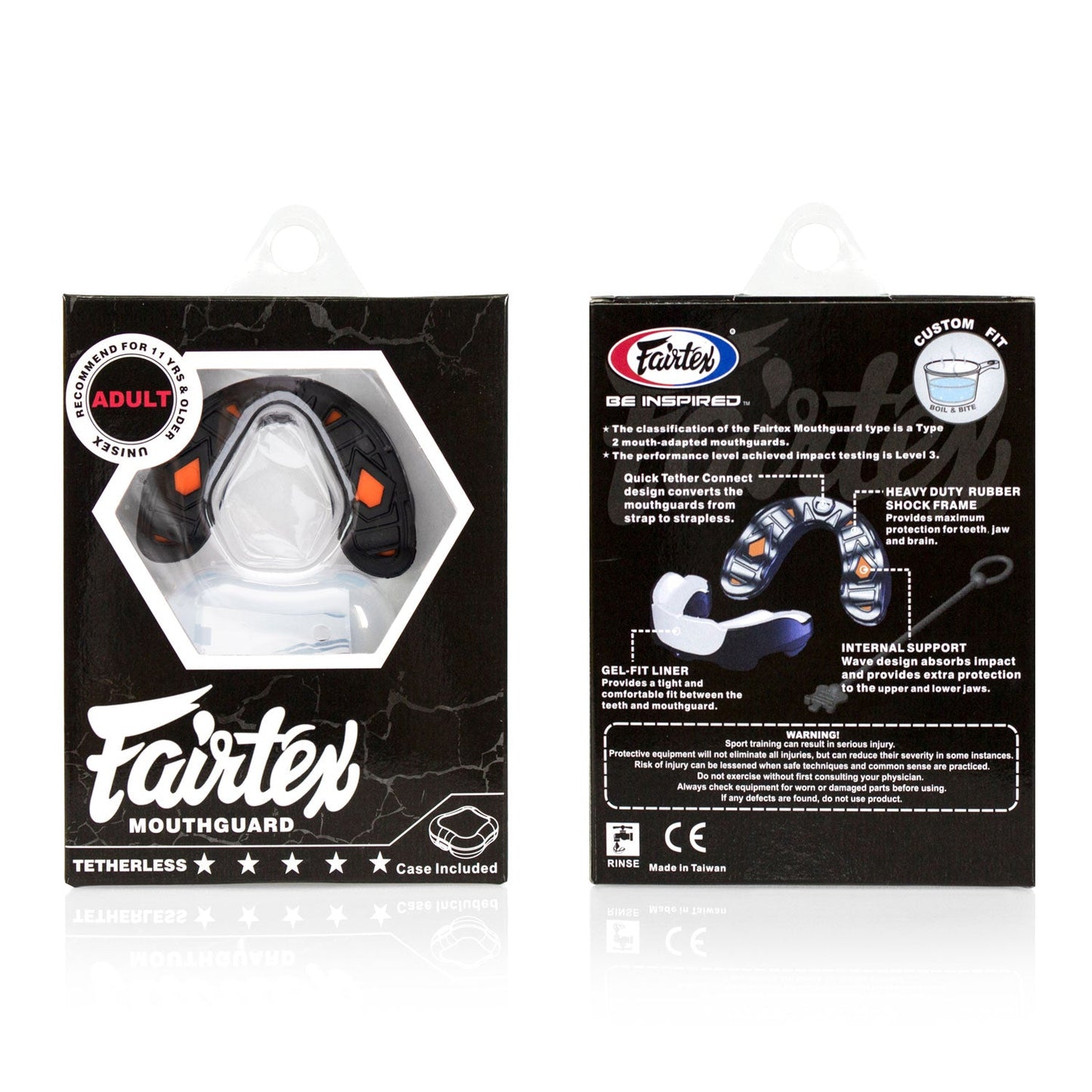 Fairtex MG3 Gel Mouthguard - Black