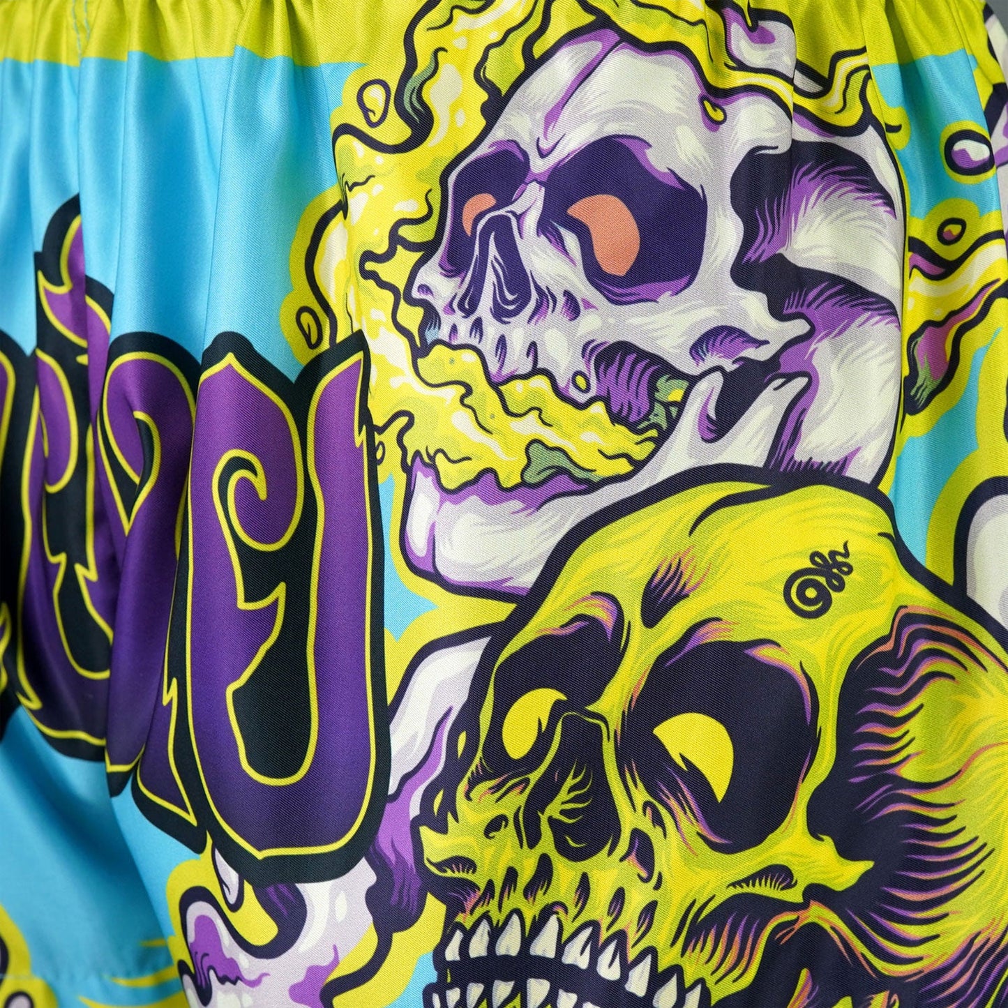 TUFF Muay Thai Shorts - MS682 - Trippy Skull