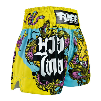TUFF Muay Thai Shorts - MS685 - Tiger and Python