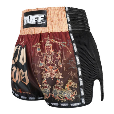 TUFF Muaythai Shorts Retro Style - MSC101 - Yant Narai Turning the Land