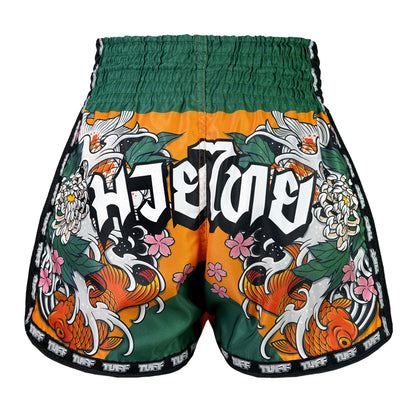 TUFF Muaythai Shorts Retro Style - MSC105 - Tora Mori to Kingyo