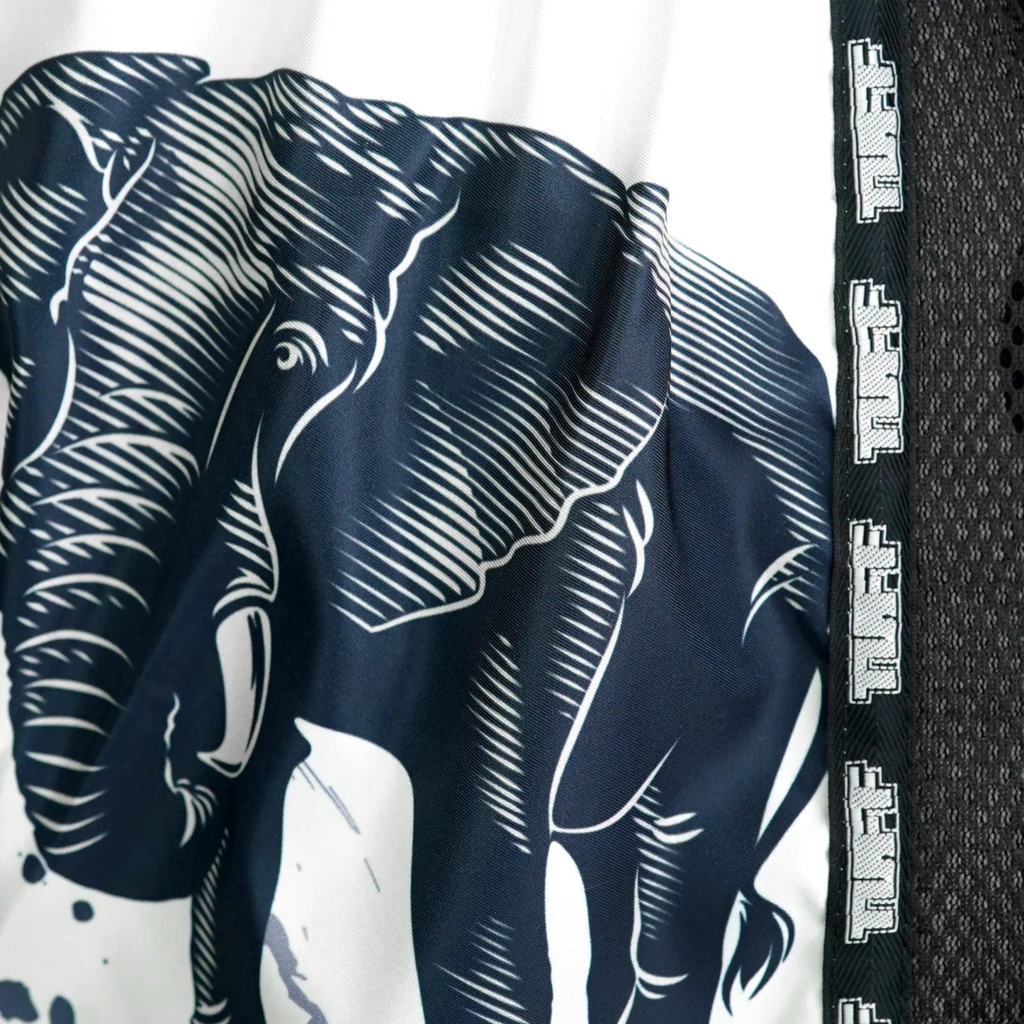 MSC112 TUFF Muaythai Shorts Retro Style War Elephant