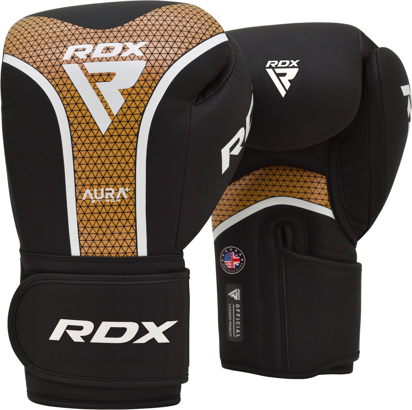 RDX GOLDEN BOXING GLOVES AURA PLUS T-17