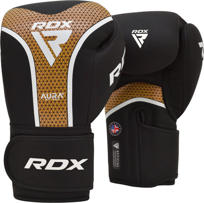 RDX GOLDEN BOXING GLOVES AURA PLUS T-17