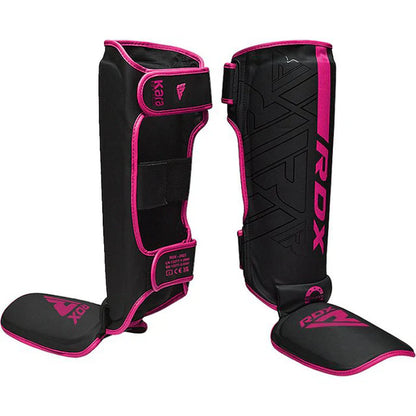 RDX F6 KARA MMA Shin Instep Guards Black Pink