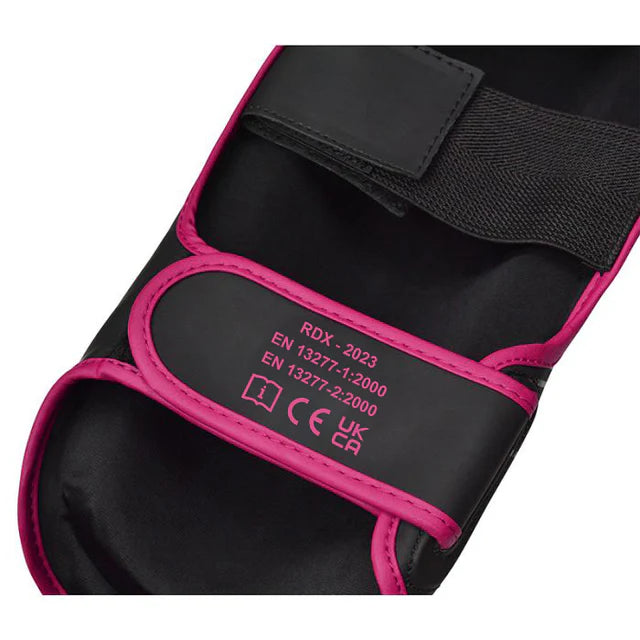RDX F6 KARA MMA Shin Instep Guards Black Pink