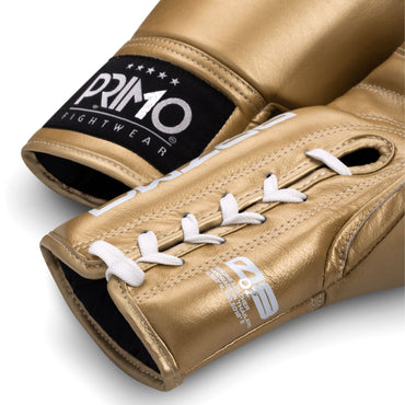 Primo Mamba Series Pro Lace-Up Boxing Gloves - Gold