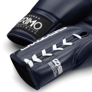 Primo Mamba Series Pro Lace-Up Boxing Gloves - Navy