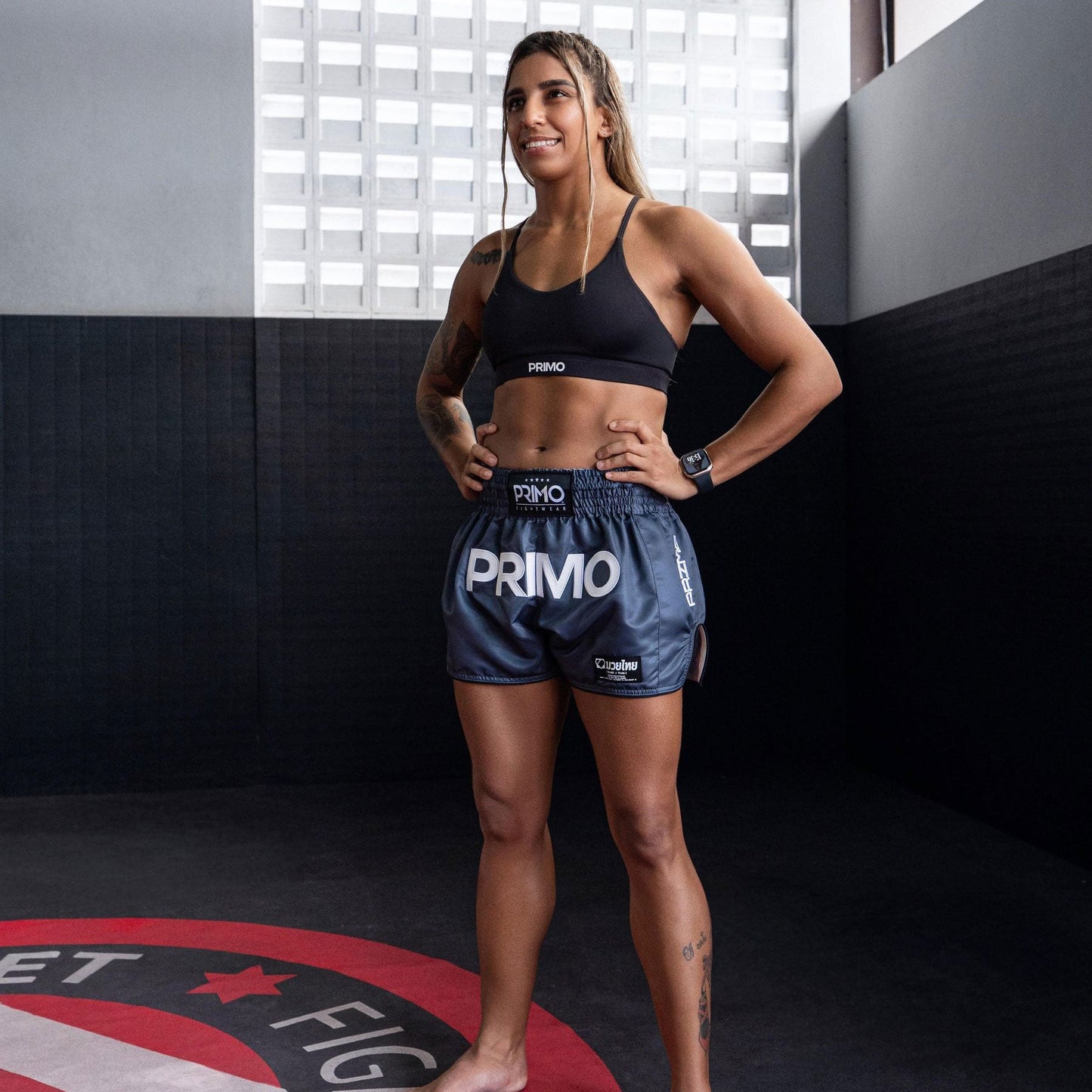 Primo Muay Thai Shorts - Mamba Series - Slate Grey
