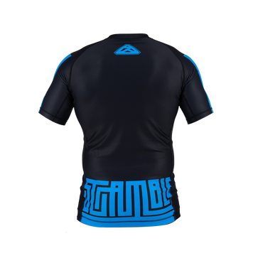 Scramble Ranked Rashguard Short Sleeve - Blue