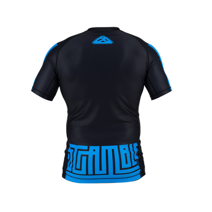 Scramble Ranked Rashguard Short Sleeve - Blue