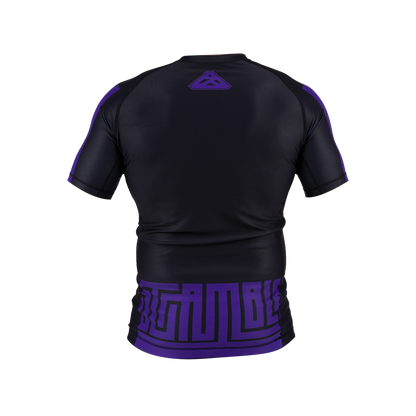 Scramble Ranked Rashguard Short Sleeve- Purple