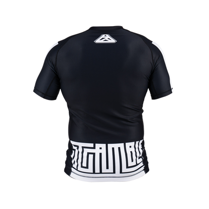 Scramble Ranked Rashguard Short Sleeve - White