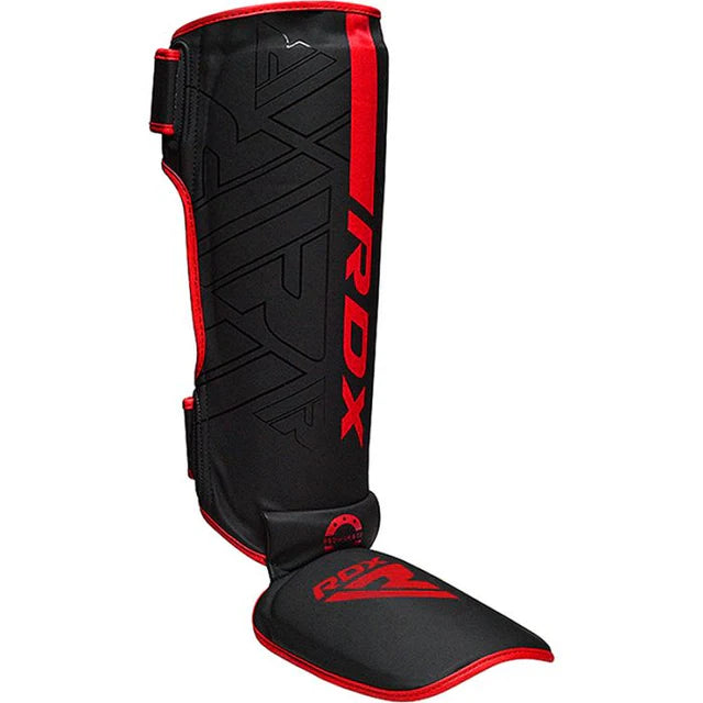 RDX F6 KARA MMA Shin Instep Guards Black Red