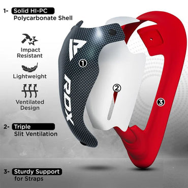 RDX 1N Gel Groin Protection Cup Red/White