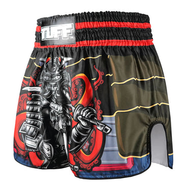 RMS101 TUFF High-Cut Retro Muaythai Shorts The Undefeated Steel Spirits