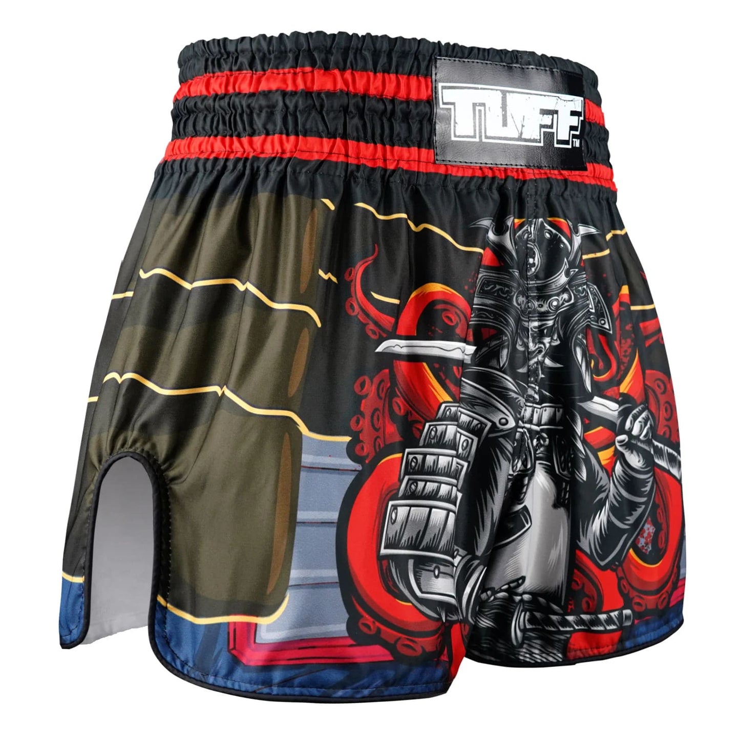 RMS101 TUFF High-Cut Retro Muaythai Shorts The Undefeated Steel Spirits