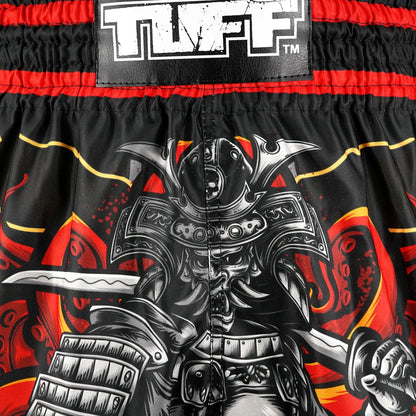 TUFF High-Cut Retro Muaythai Shorts - RMS101 - The Undefeated Steel Spirits