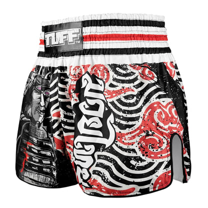 TUFF High-Cut Retro Muaythai Shorts - RMS102 - Waves of Bushido Elegance