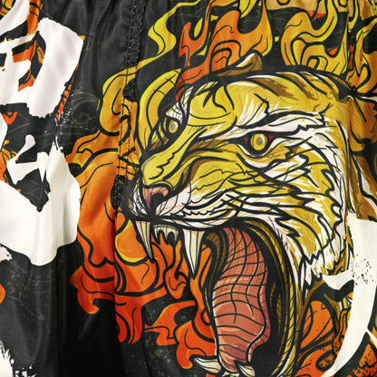 RMS111 TUFF High-Cut Retro Muaythai Shorts Tora Mazuka The True Tiger