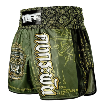 TUFF High-Cut Retro Muaythai Shorts - RMS117 - The Immortal Yaksa