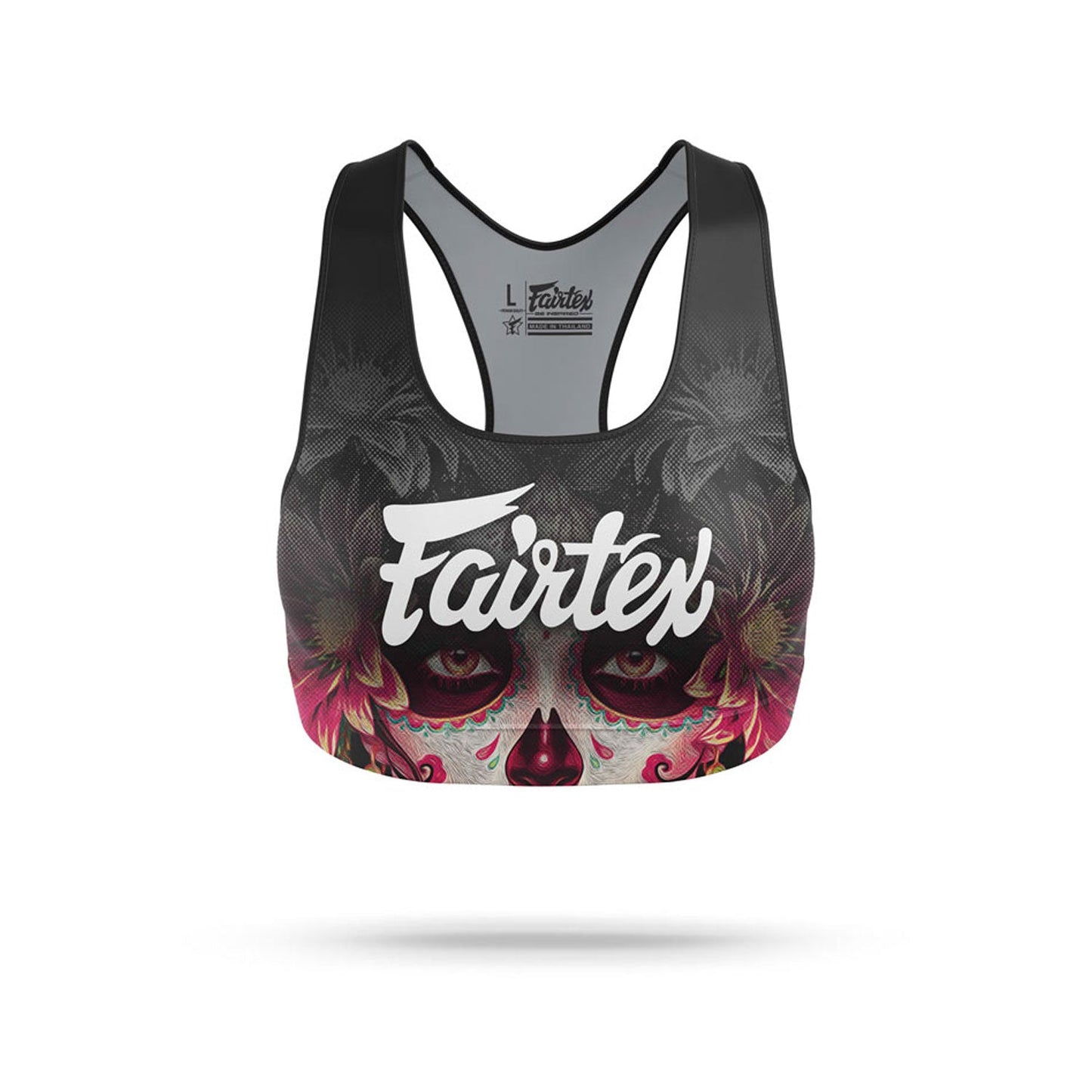 Fairtex - SB10 - Stamp Sports Bra Black-Pink