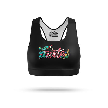 Fairtex - SB8 - URFACE Script Sports Bra Black
