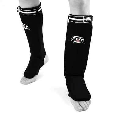 MTG Pro SF2 Elastic Shin Pads - Black