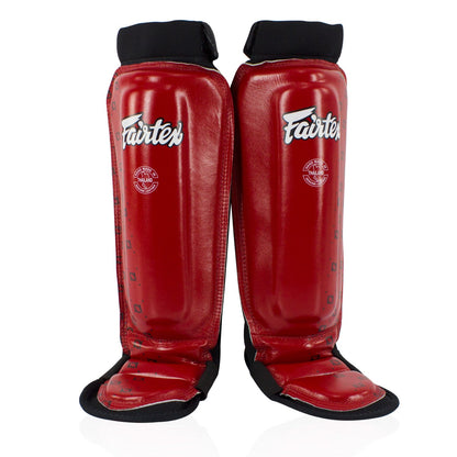 Fairtex SP6 Neoprene MMA Shin Pads - Red