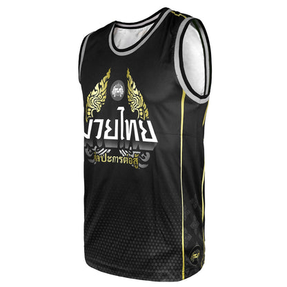 TT102 TUFF Tank Top Thai King Of Naga Black
