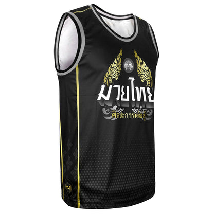 TT102 TUFF Tank Top Thai King Of Naga Black