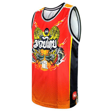 TUFF Tank Top - TT104 - Red Chinese Dragon and Tiger