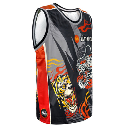 TUFF Tank Top - TT105 - Black Dragon and Tiger