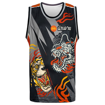 TUFF Tank Top - TT105 - Black Dragon and Tiger