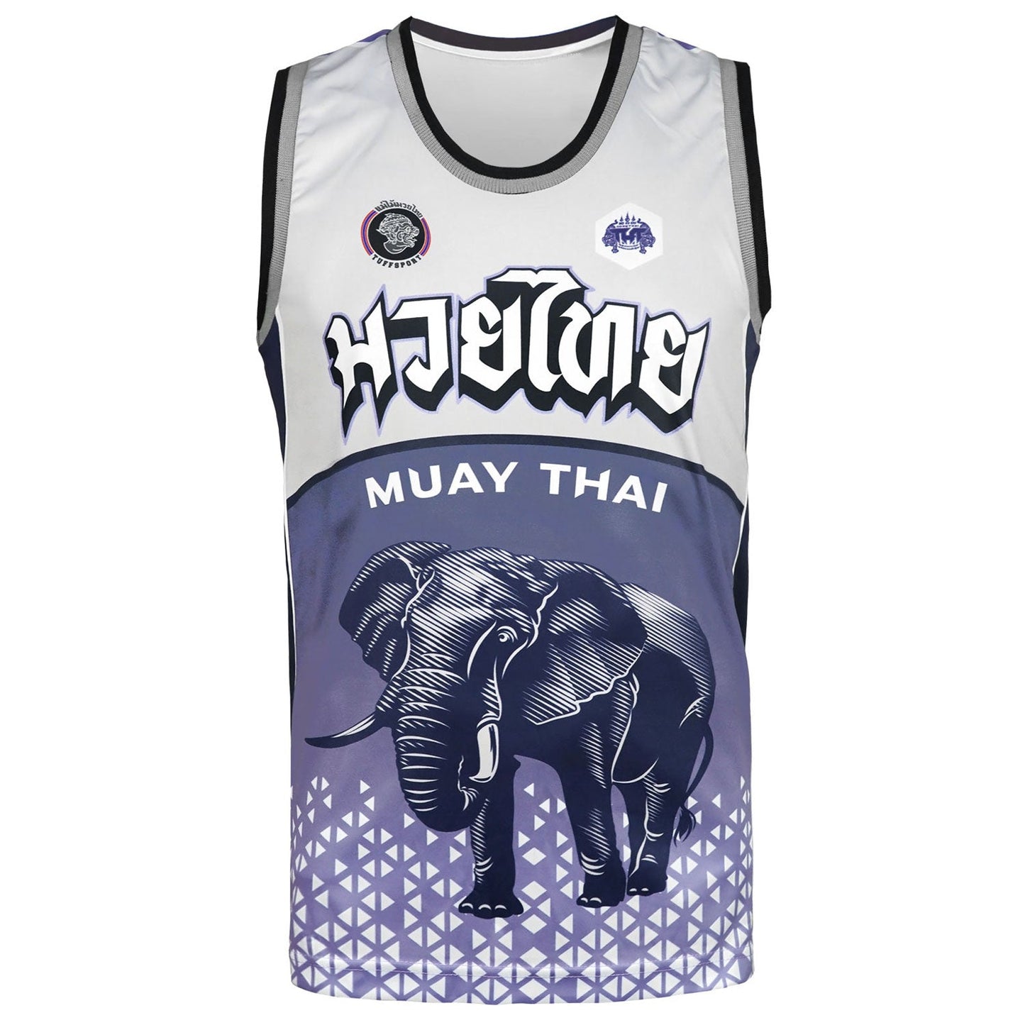 TT106 TUFF Tank Top War Elephant Grey-Blue