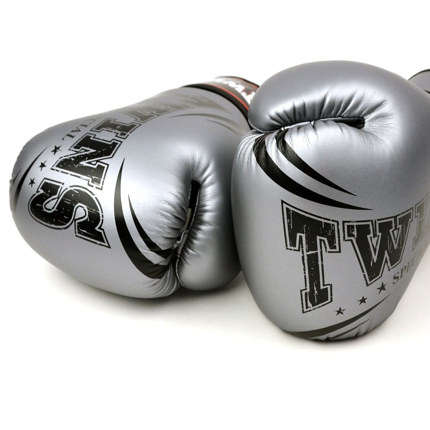 Twins Special FBGVDM3-TW6 Synthetic-Leather Boxing Gloves - Grey