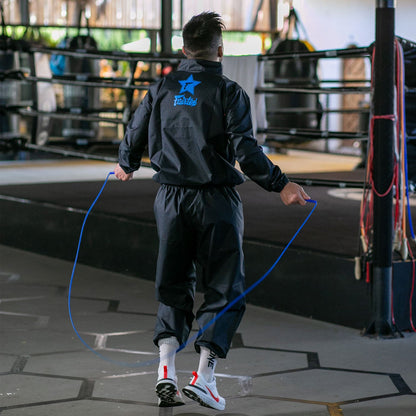 Fairtex VS3 Vinyl Sweatsuit - Black-Blue