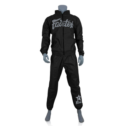 Fairtex VS3 Vinyl Sweatsuit - Black-Grey