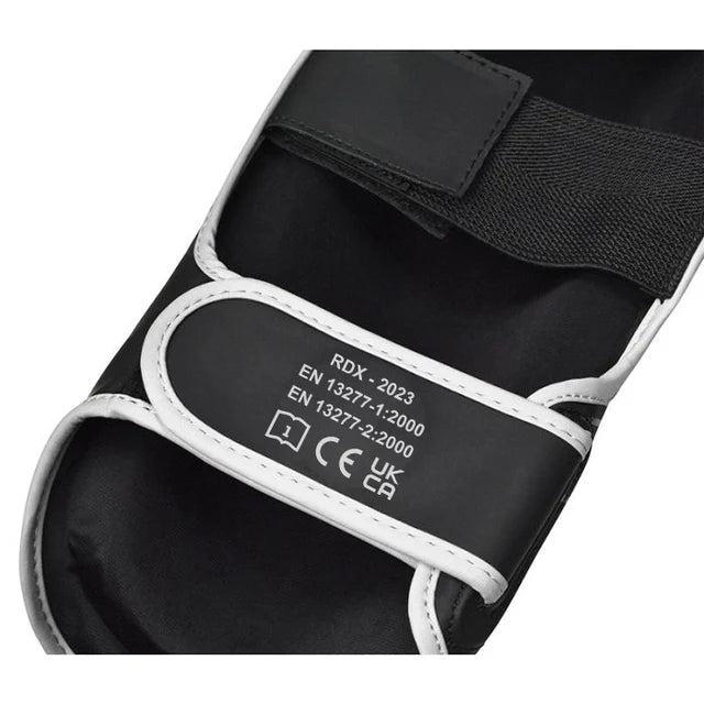 RDX F6 KARA MMA Shin Instep Guards Black White