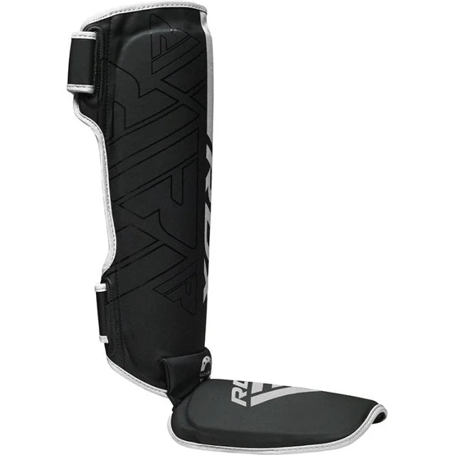 RDX F6 KARA MMA Shin Instep Guards Black White