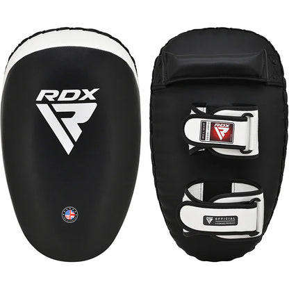 RDX T3 Black/White Muay Thai Kick Pads