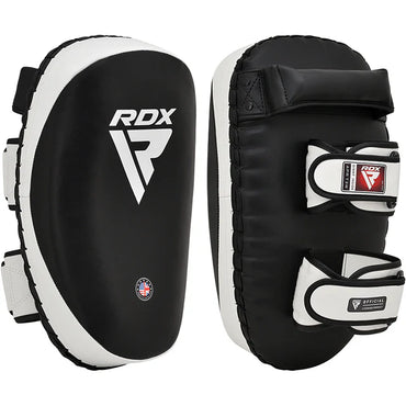 RDX T3 Black/White Muay Thai Kick Pads