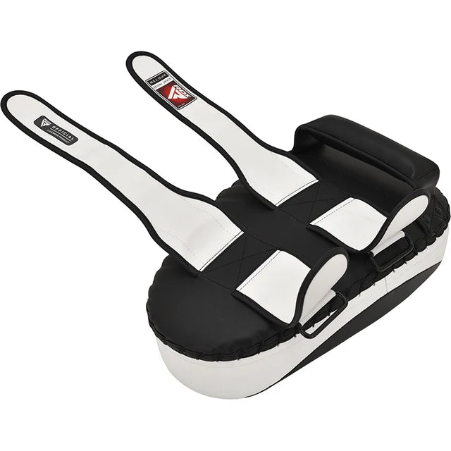 RDX T3 Black/White Muay Thai Kick Pads