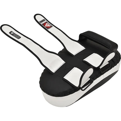RDX T3 Black/White Muay Thai Kick Pads